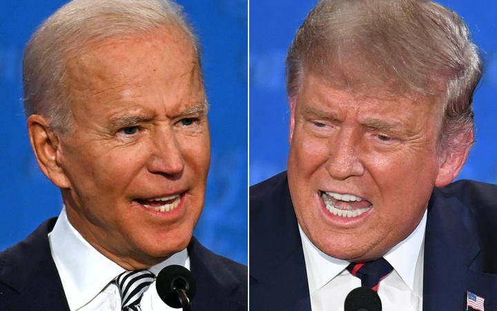 Democratic presidential candidate and former Vice President Joe Biden and President Donald Trump.