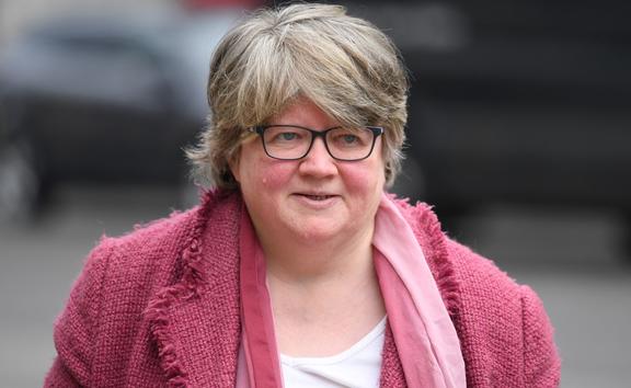 Britain's Work and Pensions Secretary Therese Coffey arrives at the Cabinet Office on Whitehall in central London on March 2, 2020, 