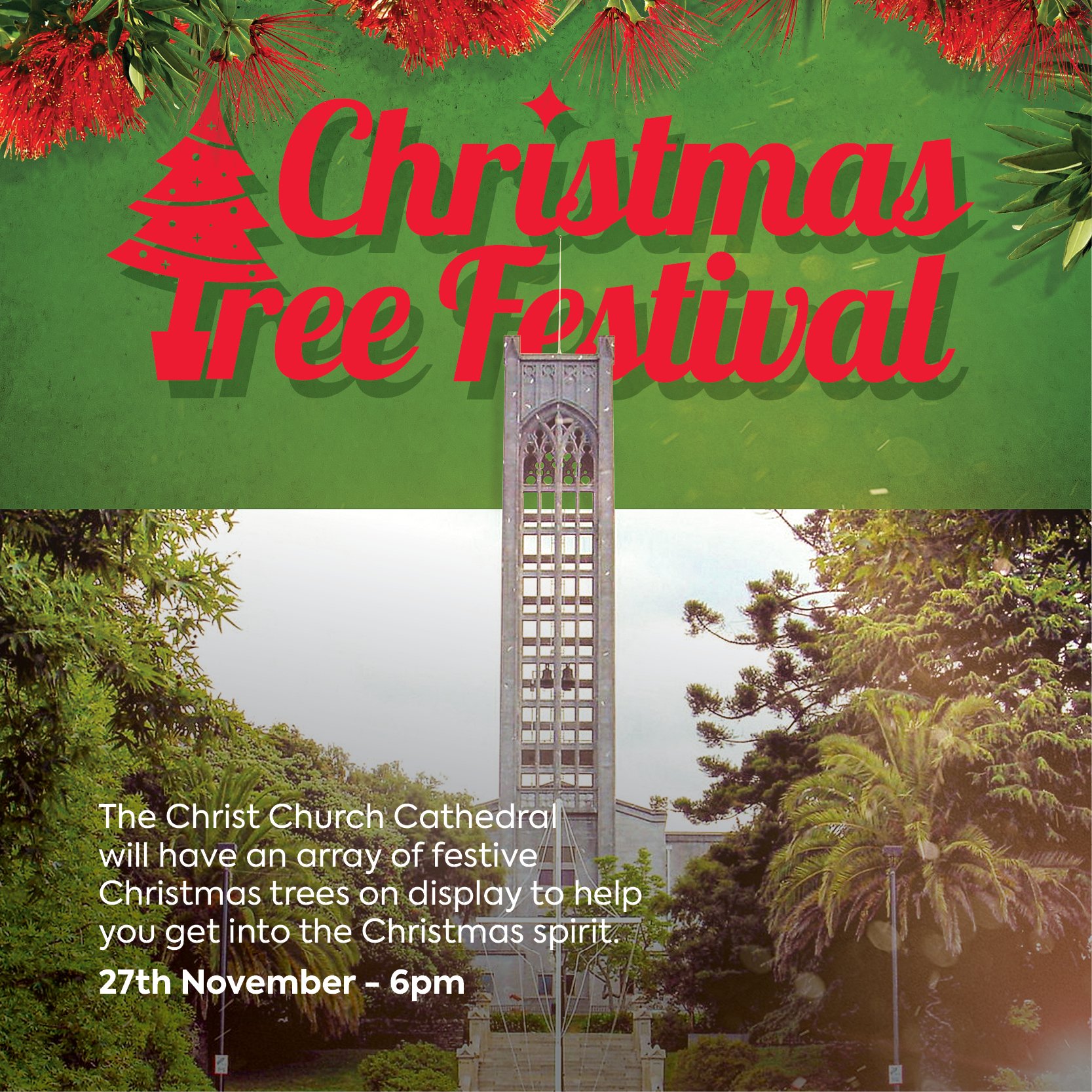 Christmas City Festival | Christmas Tree Festival at Nelson Cathedral | The Christ Church Cathedral | Nelson City Christmas in the City