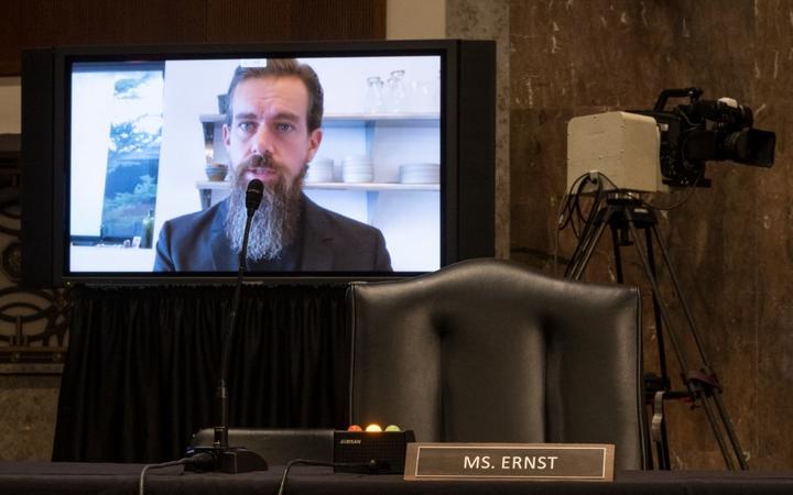 WASHINGTON, DC - NOVEMBER 17: Jack Dorsey, Chief Executive Officer of Twitter, testifies remotely during the Senate Judiciary Committee hearing on "Breaking the News: Censorship, Suppression, and the 2020 Election" on November 17, 2020 in Washington, DC. 