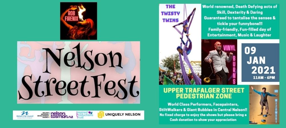 Some Of The Worlds Best Street Performers....who Live Here In NZ Are Set To Delight, Amuse & Bemuse! Amazing Acts Of Skill, Dexterity & Daring = A Fun-filled Day Of Entertainment & Laughter For The Whole Whanau In Central Nelson