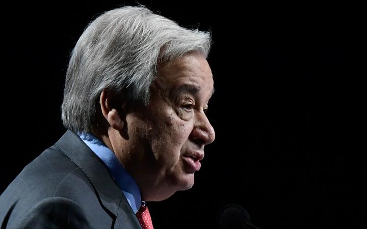 United Nations Secretary General Antonio Guterres. 