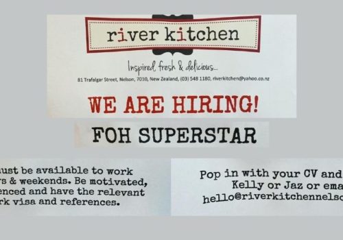 River Kitchen FOH Job Vacancy 2021 | Uniquely Nelson