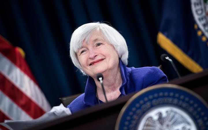 Federal Reserve Board Chair Janet Yellen speaks during a briefing at the US Federal Reserve December 13, 2017 in Washington, DC.