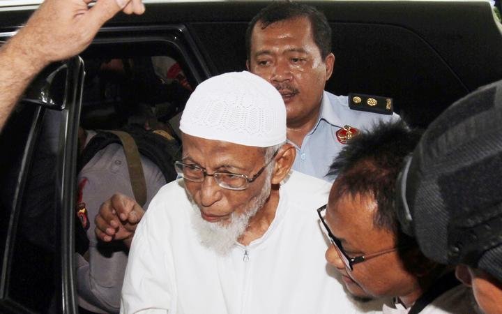 Abu Bakar Baasyir terrorist left the Penitentiary of Gunung Sindur to be treated at Cipto Mangunkusumo Hospital (RSCM) Jakarta in March, 1.2018. 