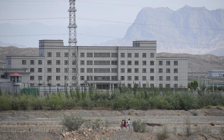 This file photo taken on June 2, 2019 shows a facility believed to be a camp where mostly Muslim ethnic minorities are detained, in Artux, north of Kashgar in China's western Xinjiang region.