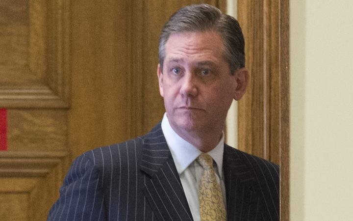 Former Montgomery County District Attorney Bruce Castor heads back into courtroom after a break in a pre-trail hearing for entertainer Bill Cosby and his sexual assault case February 2, 2016 in Norristown, Pennsylvania. - 