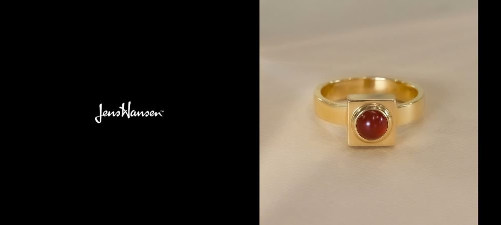 Jens Christian Thejls Sterling Silver Rutilated Quartz Danish Modernist Ring  at 1stDibs | jens ring design silver, jens silver ring, christian sterling  silver rings
